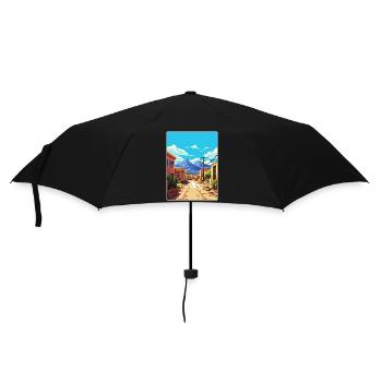 Salta Argentina Travel Poster Souvenir Paint WPA - Umbrella (small) - black - Front