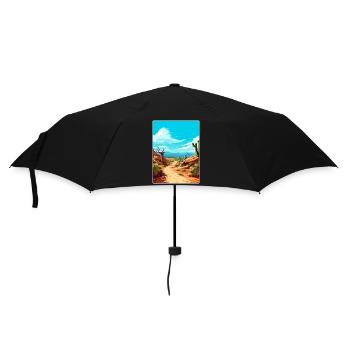 Jujuy Argentina Travel Poster Souvenir Paint WPA - Umbrella (small) - black - Front