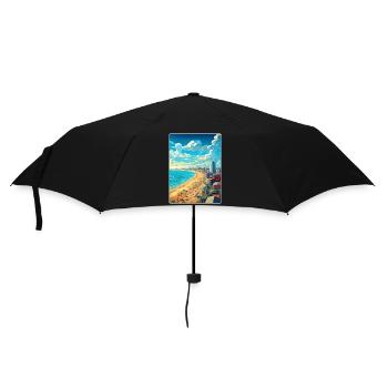 Mar del Plata Affiche de voyage Peinture Souvenir WPA - Parapluie standard - noir - Devant