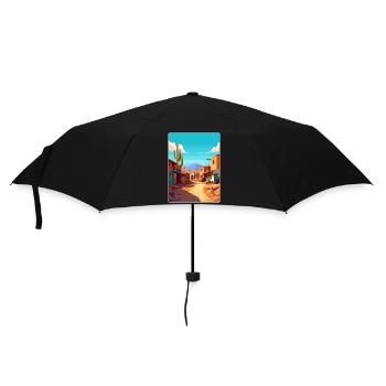 Jujuy Argentina Travel Poster Souvenir Paint WPA - Umbrella (small) - black - Front