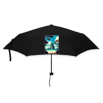 Krabi Thaïlande Thaïlande Affiche de voyage vintage thaïlandaise - Parapluie standard - noir - Devant