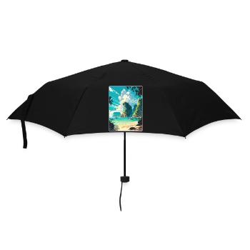 Phi Thaïlande Affiche de voyage thaïlandaise Peinture souvenir WPA - Parapluie standard - noir - Devant
