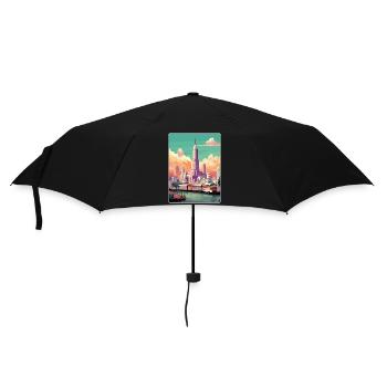 Bangkok Thaïlande Affiche de voyage thaïlandaise Souvenir WPA - Parapluie standard - noir - Devant