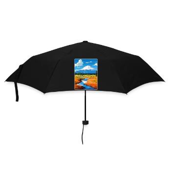 Lassen Volcanic Nationalpark Kalifornien Reisen - Regenschirm (klein) - Schwarz - Vorne