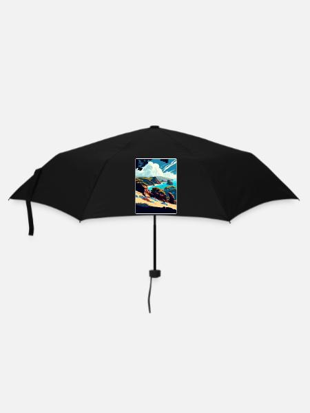 Channel Islands National Park California Travel - Umbrella (small) - black
