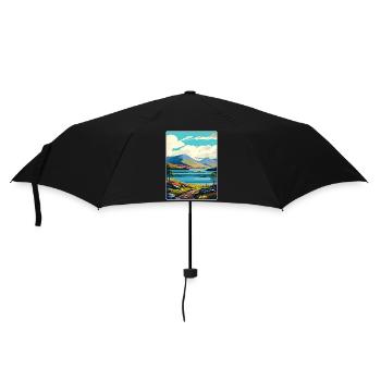 Loch Lomond National Park Travel Poster Souvenir - Umbrella (small) - black - Front