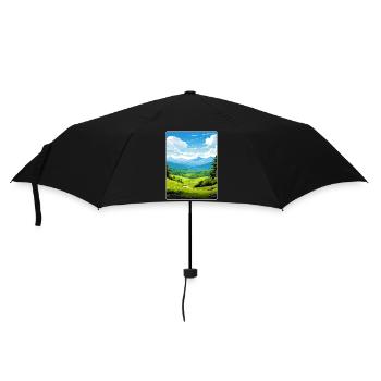 Affiche de voyage du parc national des Great Smoky Mountains - Parapluie standard - noir - Devant