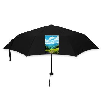 Affiche de voyage du parc national des Great Smoky Mountains - Parapluie standard - noir - Devant