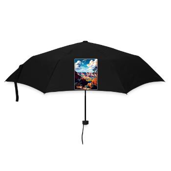 Grand Canyon National Park Arizona Travel Poster - Umbrella (small) - black - Front