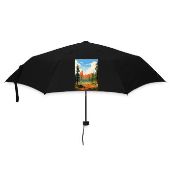 Sequoia Kings Canyon Nationalpark Reiseposter - Regenschirm (klein) - Schwarz - Vorne
