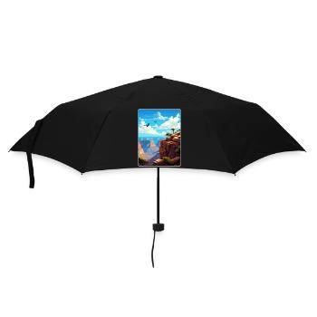 Grand Canyon National Park Arizona Travel Poster - Umbrella (small) - black - Front