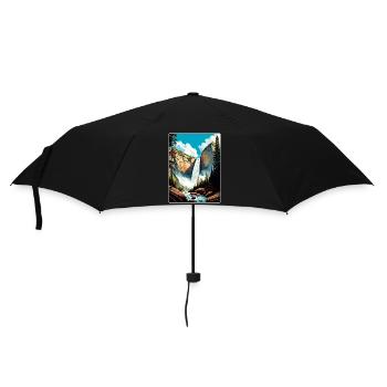 Yosemite Vernal Falls Californie Affiche de voyage WPA - Parapluie standard - noir - Devant