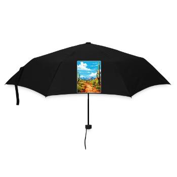 Saguaro National Park Arizona Travel Poster WPA - Umbrella (small) - black - Front