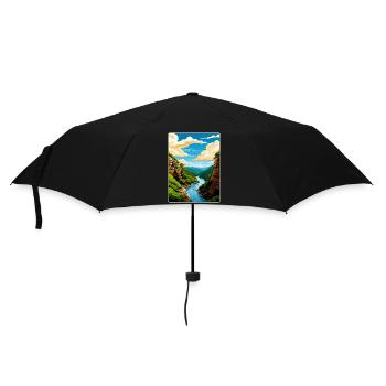 Affiche de voyage du parc national de New River Gorge WPA - Parapluie standard - noir - Devant