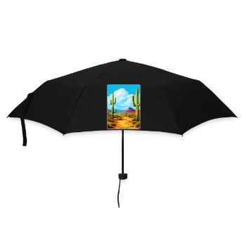 Saguaro National Park Arizona Travel Poster WPA - Umbrella (small) - black - Front