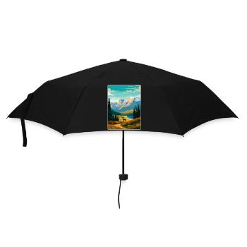 Parc national Banff Canada Affiche de voyage souvenir - Parapluie standard - noir - Devant