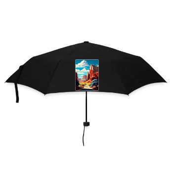 Affiche de voyage souvenir du parc national de Capitol Reef - Parapluie standard - noir - Devant