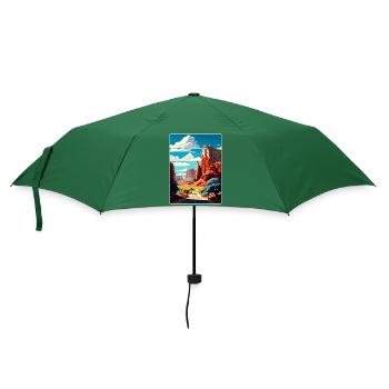 Capitol Reef Nationalpark Reiseposter Souvenir - Regenschirm (klein) - Flaschengrün - Vorne