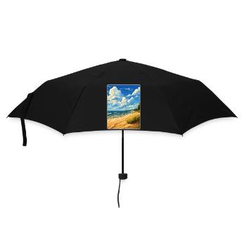 Affiche de voyage du parc national des dunes de l’Indiana - Parapluie standard - noir - Devant