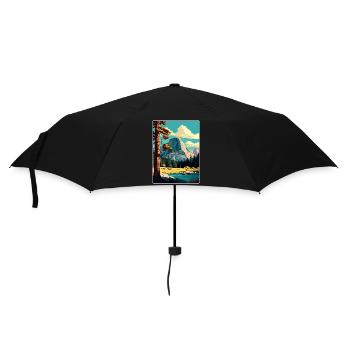 Yosemite Tuolumne Meadows Affiche de voyage souvenir - Parapluie standard - noir - Devant
