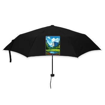 Parc national de Yosemite Affiche de voyage Souvenir WPA - Parapluie standard - noir - Devant