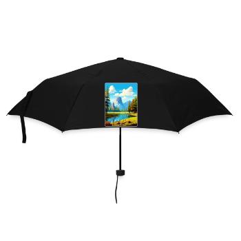 Parc national de Yosemite Affiche de voyage Souvenir WPA - Parapluie standard - noir - Devant