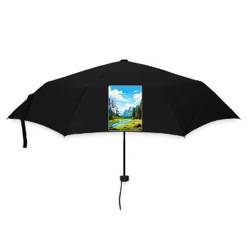 Parc national de Yosemite Affiche de voyage Souvenir WPA - Parapluie standard - noir - Devant