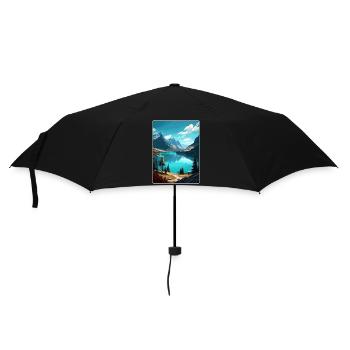 Parc national des Glaciers Affiche de voyage Souvenir WPA - Parapluie standard - noir - Devant