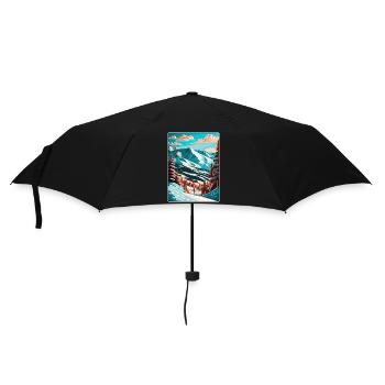 Copper Mountain Colorado Affiche de voyage souvenir - Parapluie standard - noir - Devant