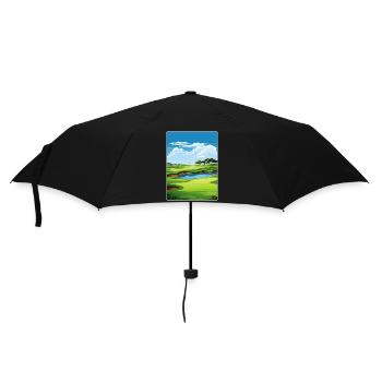 Harbor Town Golf Links Club Course Reiseposter - Regenschirm (klein) - Schwarz - Vorne