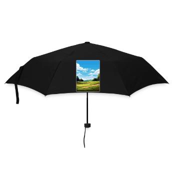 Shinnecock Hills Golf Course Travel Poster Card - Umbrella (small) - black - Front