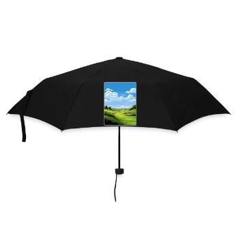 Bethpage Black Golf Course Travel Poster Souvenir - Umbrella (small) - black - Front