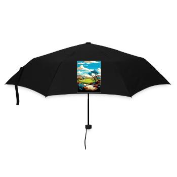 Grayhawk Golf Club Arizona Reiseposter Souvenir - Regenschirm (klein) - Schwarz - Vorne