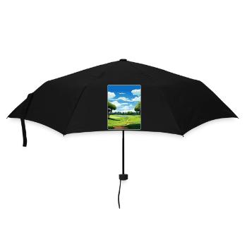 Medinah Golf Course Club Affiche de voyage souvenir - Parapluie standard - noir - Devant