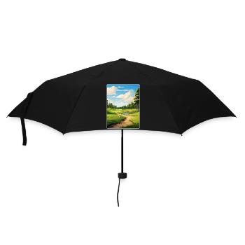Shadow Creek Golfplatz Reiseposter Souvenir - Regenschirm (klein) - Schwarz - Vorne