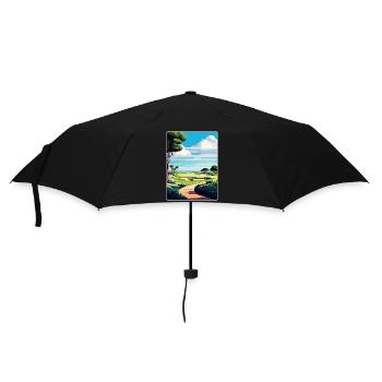 Pelican Hill Golf Club Travel Poster Souvenir WPA - Umbrella (small) - black - Front