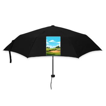 Tpc Sawgrass Golf Course Affiche de voyage souvenir - Parapluie standard - noir - Devant