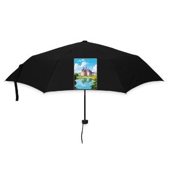 Château de Chambord France Affiche de voyage Souvenir - Parapluie standard - noir - Devant