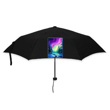 Aurores boréales Aurores boréales Islande Voyage WPA - Parapluie standard - noir - Devant