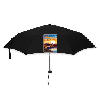 Bordeaux France Affiche de voyage Peinture Souvenir WPA - Parapluie standard - noir - Devant