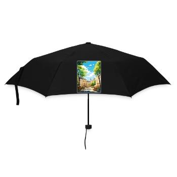 Aix En Provence France Travel Poster Souvenir WPA - Umbrella (small) - black - Front