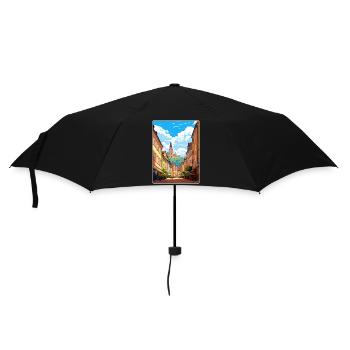 Heidelberg Allemagne Affiche de voyage Peinture Souvenir WP - Parapluie standard - noir - Devant