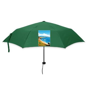 Gallipoli Turquie Voyage Affiche Peinture Souvenir WPA - Parapluie standard - vert bouteille - Devant