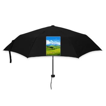 Gran Sasso Monti Della Nationalpark Reisen - Regenschirm (klein) - Schwarz - Vorne