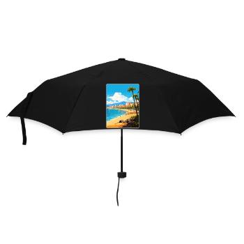 Playa de las Americas Spain Travel Poster Souvenir - Umbrella (small) - black - Front