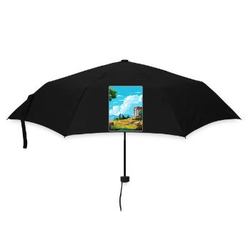 Grèce antique Affiche de voyage Souvenir WPA - Parapluie standard - noir - Devant