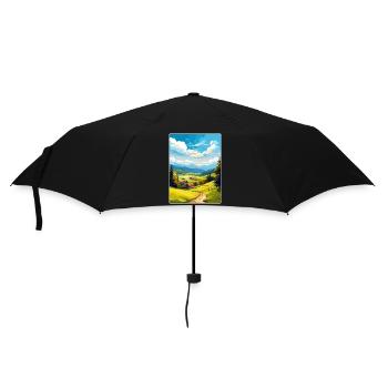 Harz Mountains Germany Travel Poster Souvenir WPA - Umbrella (small) - black - Front