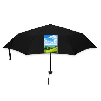 Sauerland Germany Travel Poster Souvenir Paint WPA - Umbrella (small) - black - Front