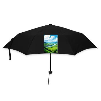 Vallée de la Moselle Allemagne Affiche de voyage Souvenir WPA - Parapluie standard - noir - Devant