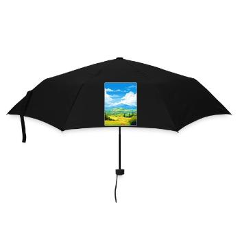 Mont Ida Grèce Affiche de voyage Peinture Souvenir WPA - Parapluie standard - noir - Devant